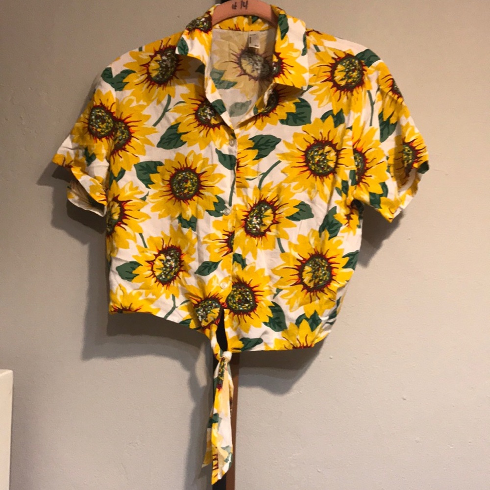 American Apparel Sunflower Croptop